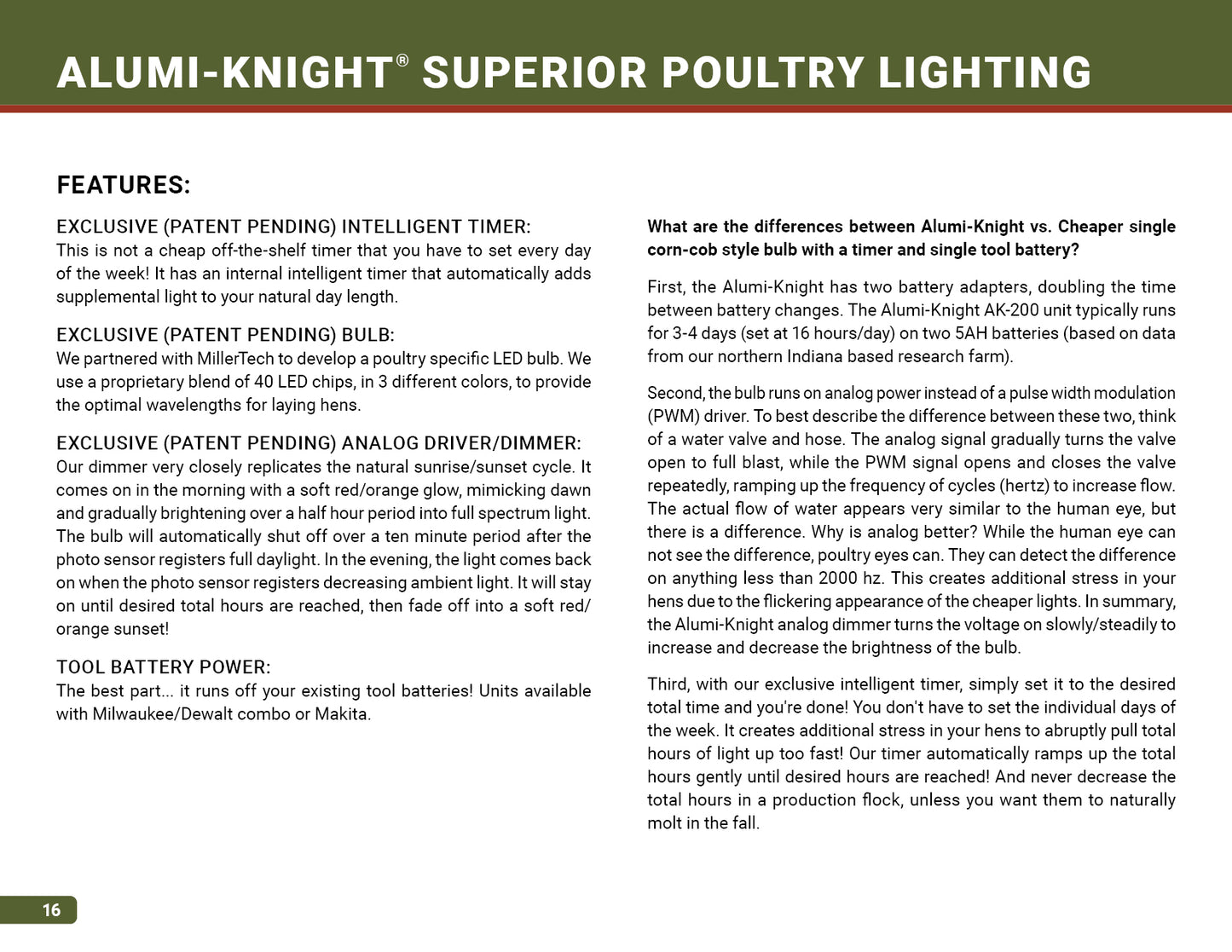 Alumi-Knight® Poultry Lighting System